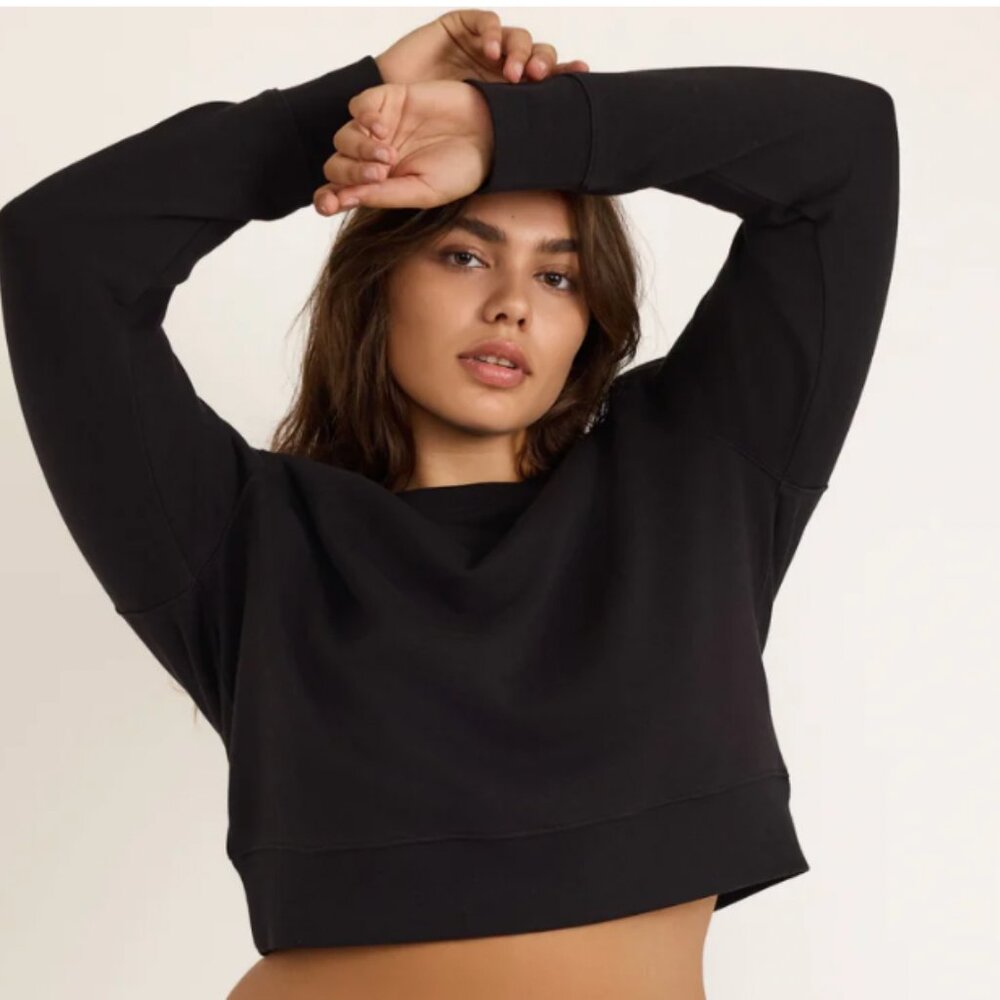 Organic Basics - Weekend Boxy Crewneck Sweatshirt - S